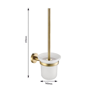 Brushed Brass Bathroom Essentials: Robe Hook, Tumbler Holder, Towel Rail, Toilet Roll Holder & Brush Secondary image