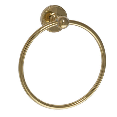 Traditional gold towel ring