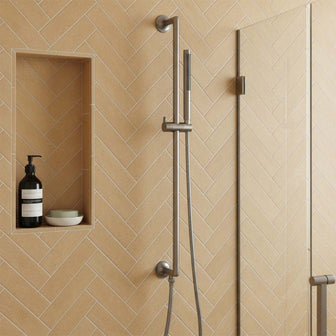 Gunmetal Slide Rail Shower Kit with Slim Shower Handset and Adjustable Rail Main image