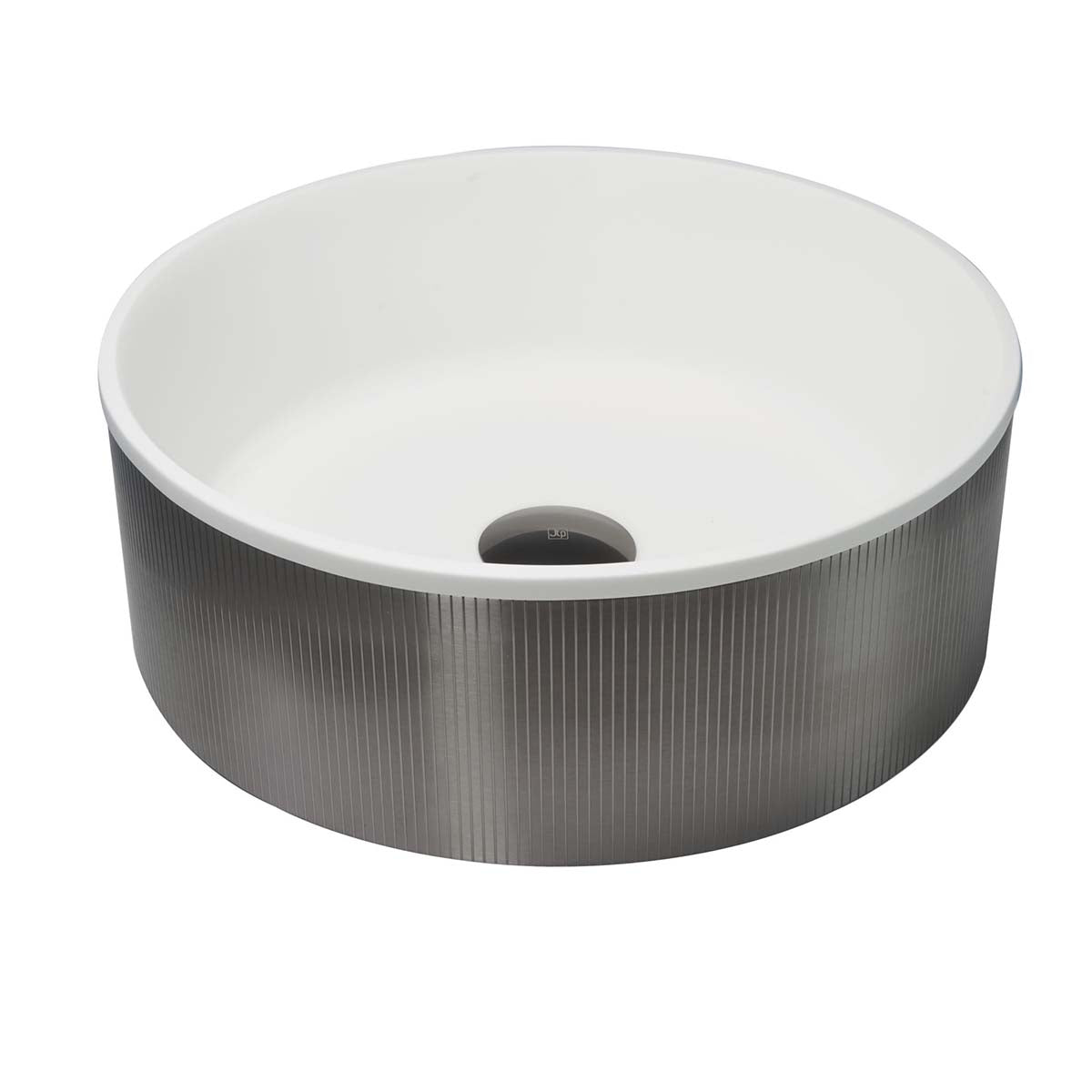Gunmetal counter top basin stainless steel and resin