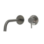 Gunmetal wall mounted basin tap 