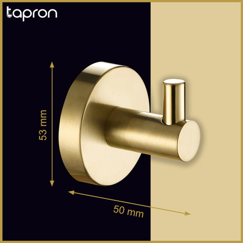 Gold Single Robe Hook -Tapron