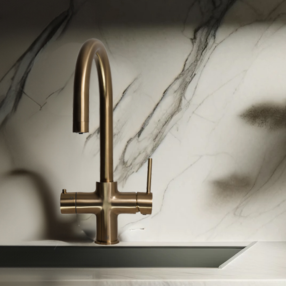 Hot_boiling_sink_mixer_tap_3_options_brushed_brass Main image