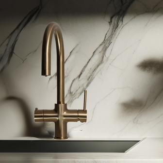 Hot_boiling_sink_mixer_tap_3_options_brushed_brass Main image
