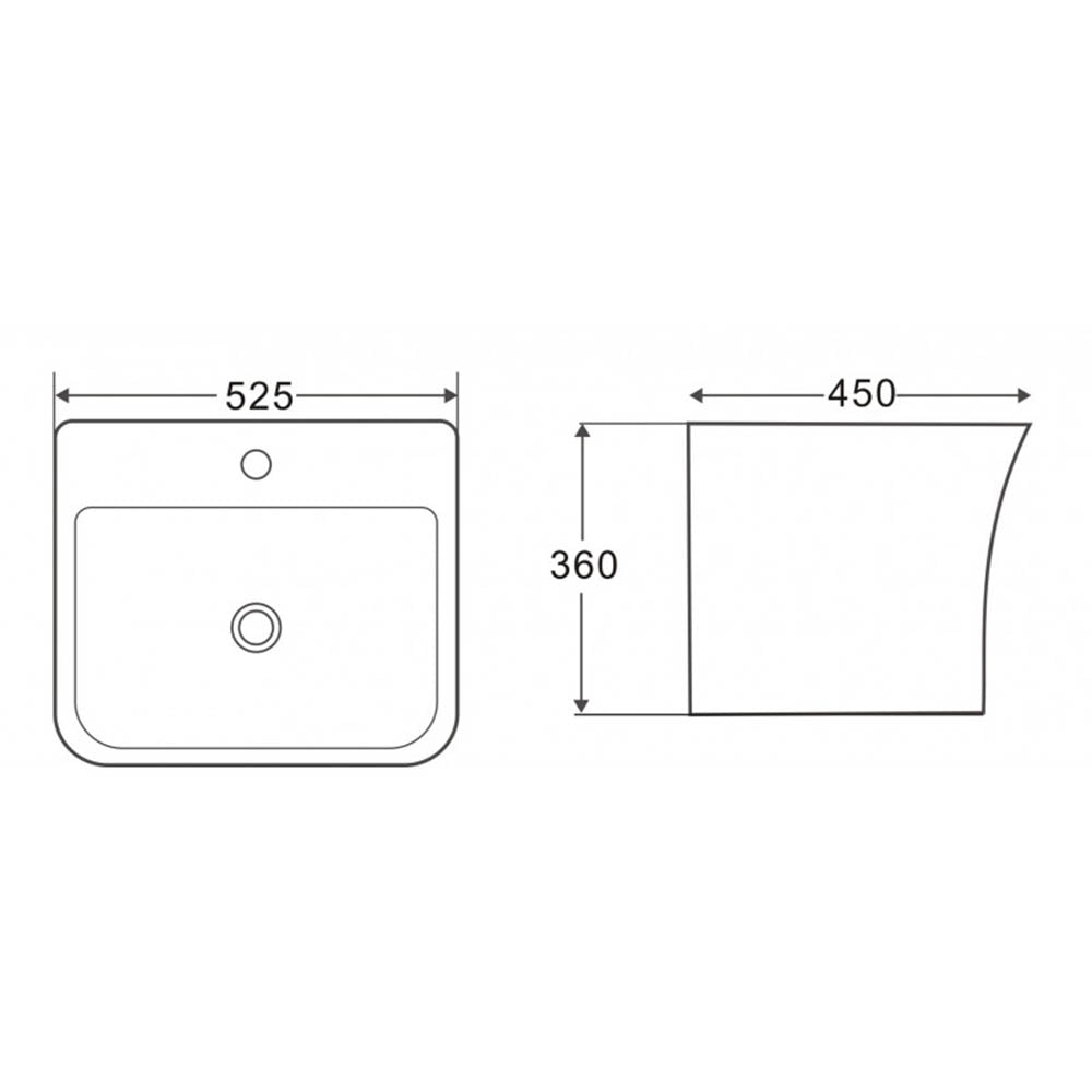 wall mounted bathroom basin