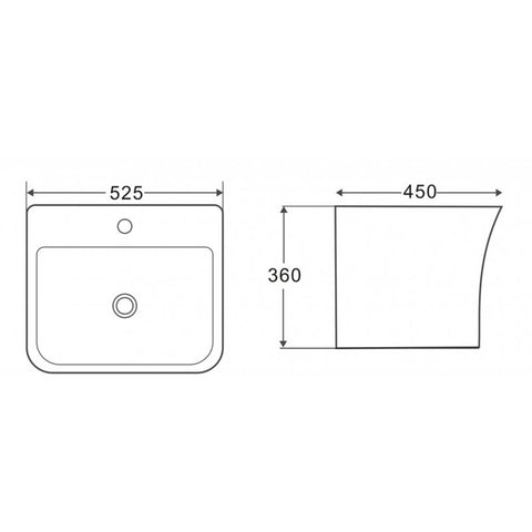wall mounted bathroom basin