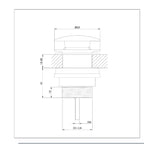 Slotted and Unslotted Basin Waste - Brushed Stainless Steel