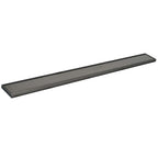 linear shower drain black