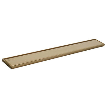 Brushed Brass Linear Shower Drain - 600mm and 800mm Secondary image