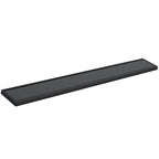black linear shower drain