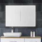 LED Mirror Cabinet with Two Doors 