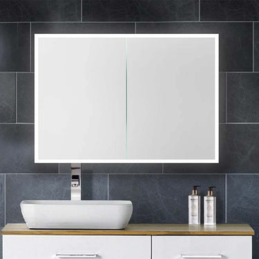LED Mirror Cabinet with Two Doors 