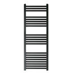 Matt Black Dual Fuel Towel Rail - 1200mm x 400mm