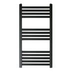 Matt Black Dual Fuel Towel Rail - 800mm x 400mm
