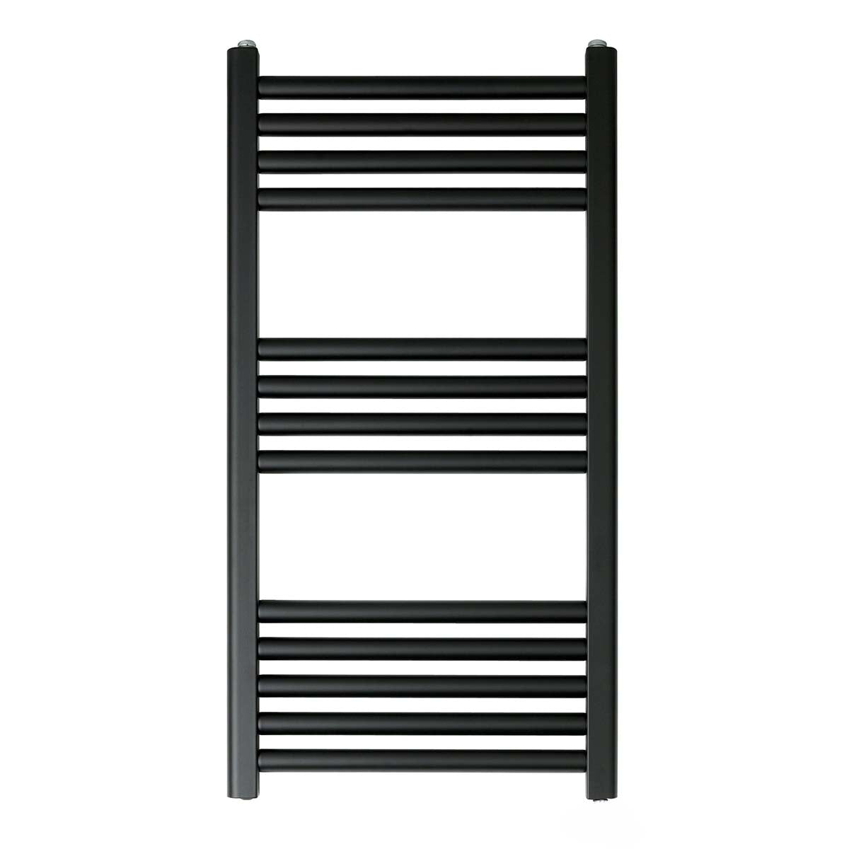 Matt Black Dual Fuel Towel Rail - 800mm x 400mm