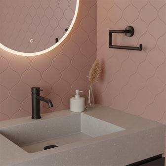Matt Black Towel Holder - 290mm Main image