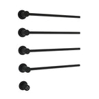 Matt black electric towel warmer bar