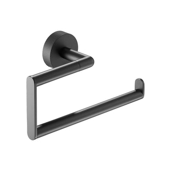 Matt Black Towel Holder - 208mm Secondary image