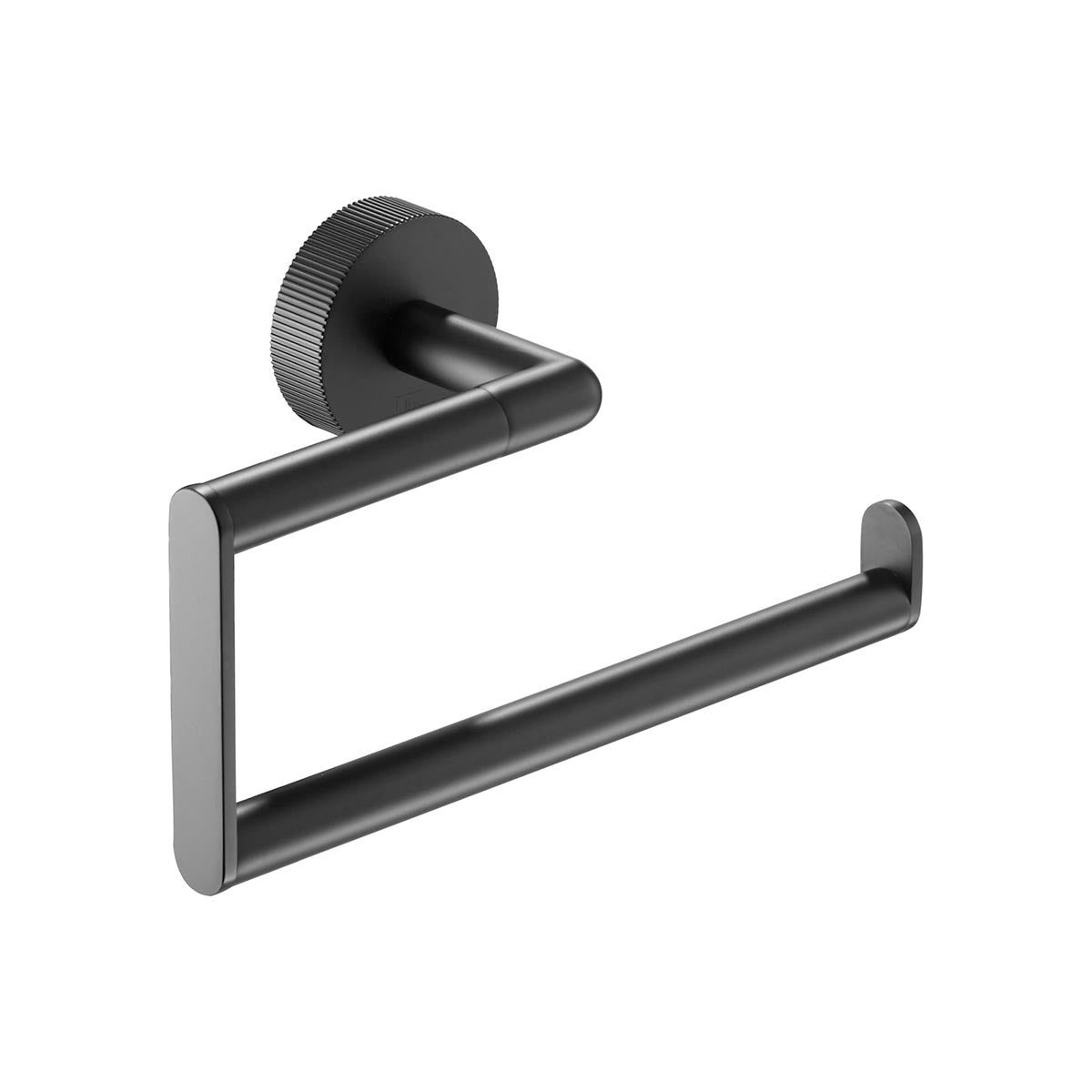 Matt black square towel holder