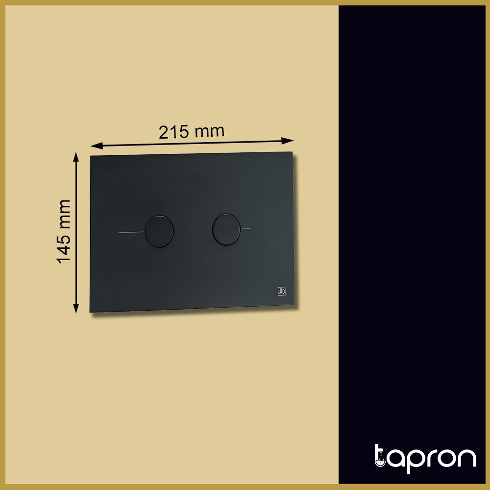 Matt Black Flush Plate -Tapron
