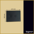 Matt Black Flush Plate -Tapron