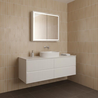 Mirror Cabinet with Shaving Socket and Heated Pads - 820mm x 700mm Main image