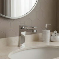 Modern Deck Mounted Single Lever Monobloc Basin Mixer Tap
