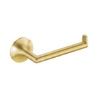 Modern brushed brass toilet roll holder