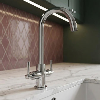 Monobloc Kitchen Mixer Tap with Swan Neck Spout Main image