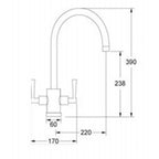 Technical Drawing  Kitchen Mixer Taps