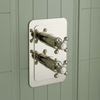 Nickel single outlet concealed shower valve