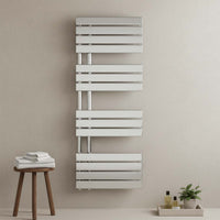  Chrome Open-Sided Heated Towel Rail Radiator
