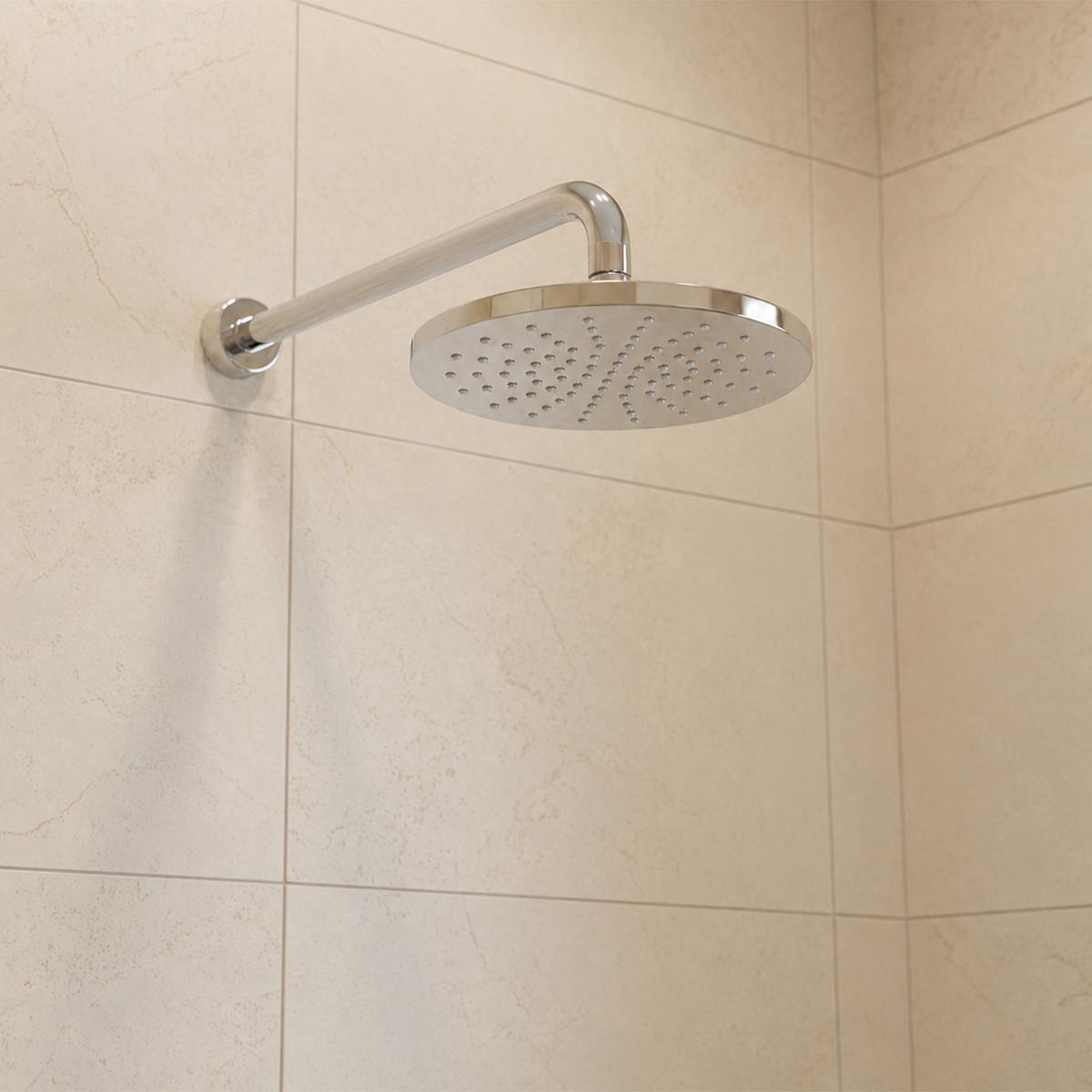 Over Head Shower 200mm with Wall Mounted Shower Arm 300mm