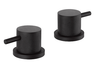 Deck Mounted Panel Valves - Matt Black Finish Secondary image