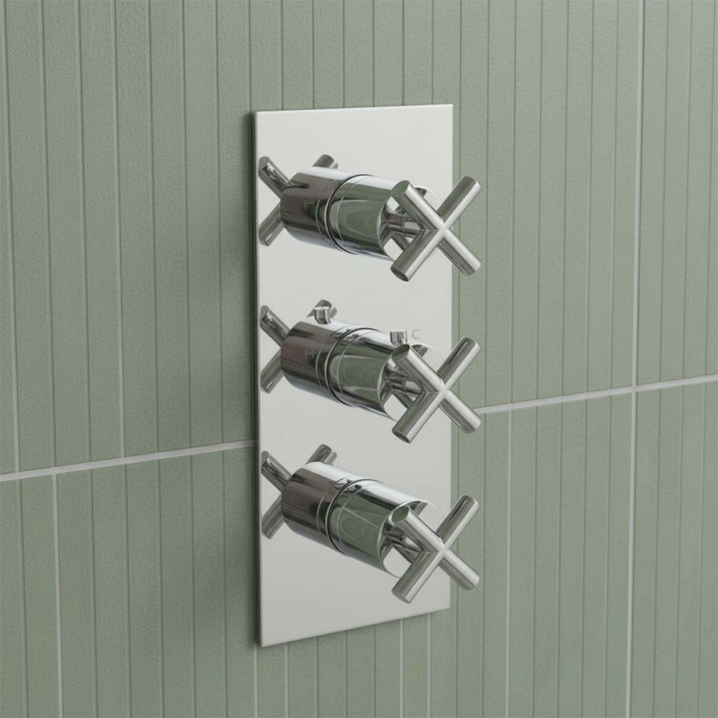 2 Outlets Concealed Shower Mixer Valve - Chrome