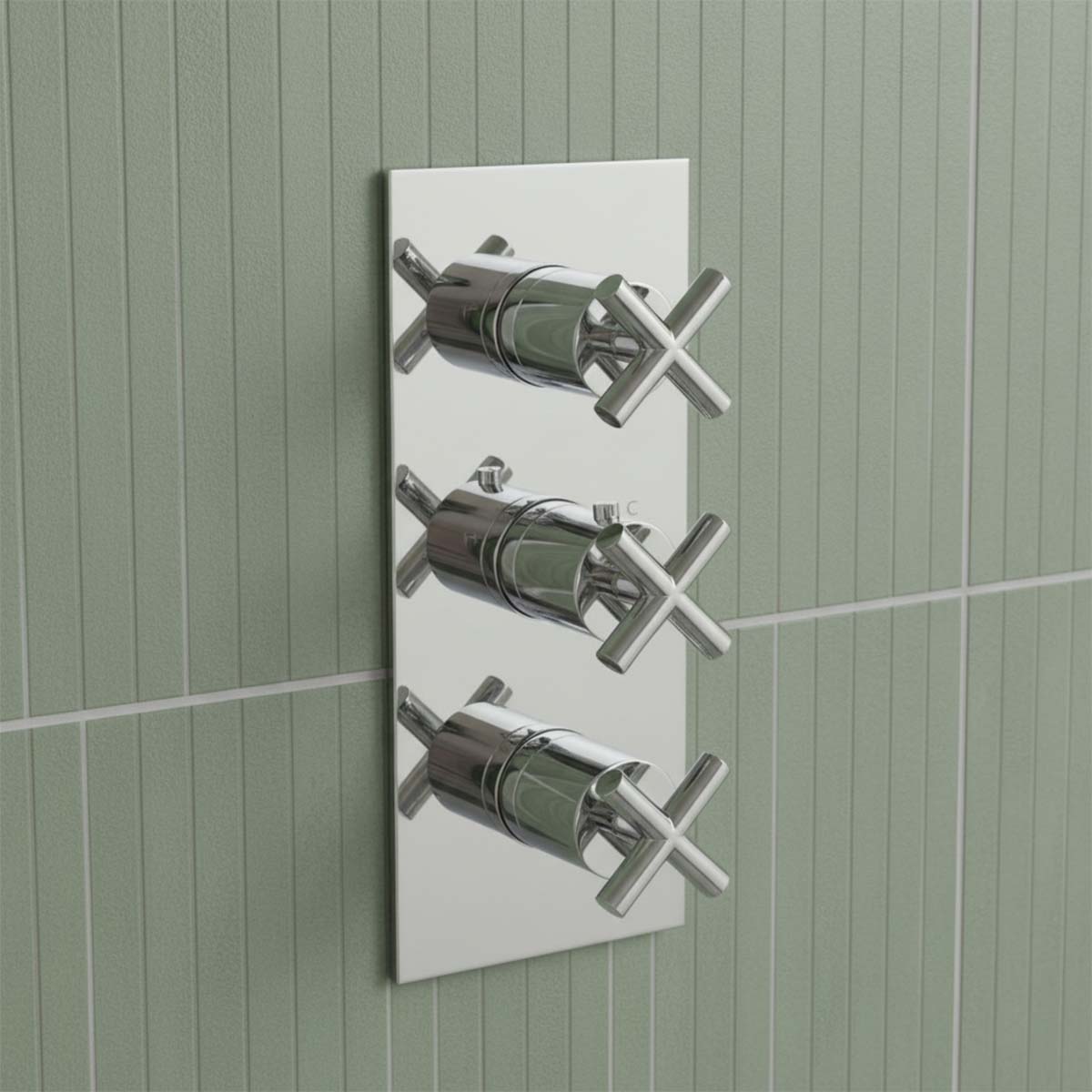 2 Outlets Concealed Shower Mixer Valve - Chrome