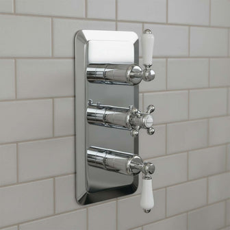 Victorian Concealed Thermostatic Shower Valve Dual Outlet Main image