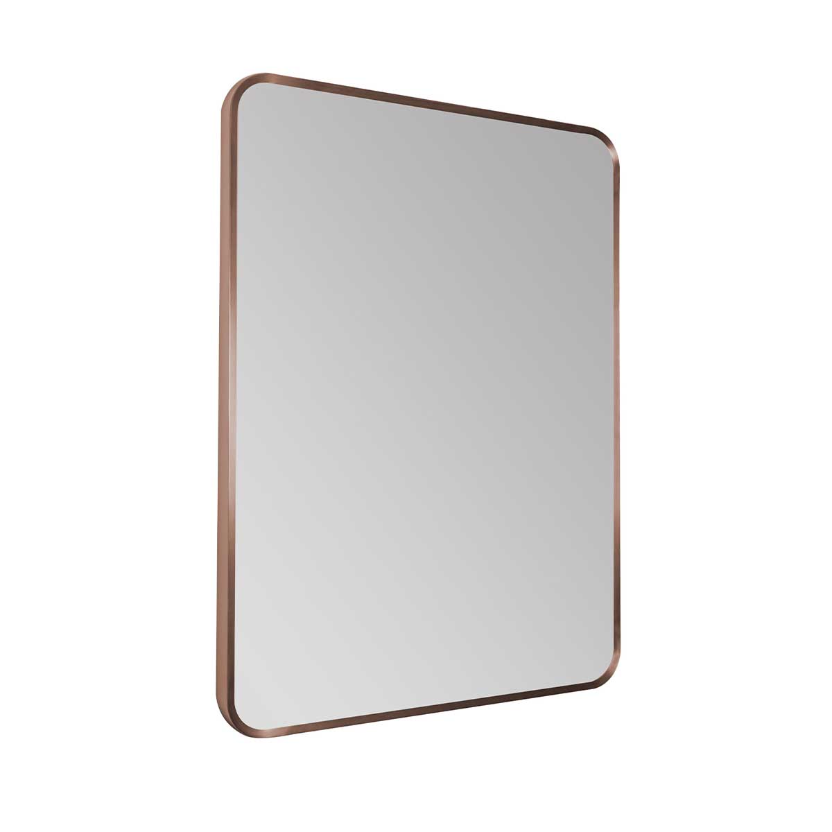 Rectangular Mirror without Light Brushed Bronze Frame Secondary image