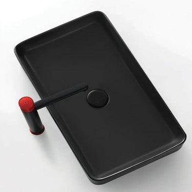 Rectangular Countertop Basin- Matte Black
