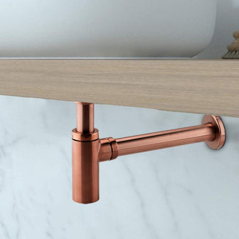 Rose Gold Round Basin Bottle Trap Main image