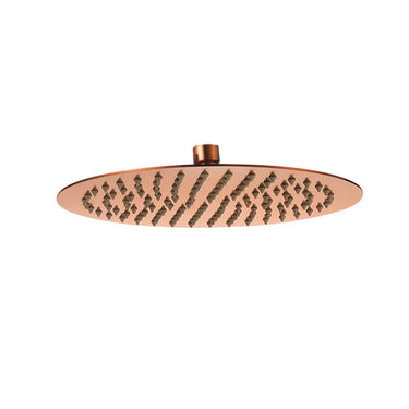 Rose Gold Round Overhead Shower Head - 200mm
