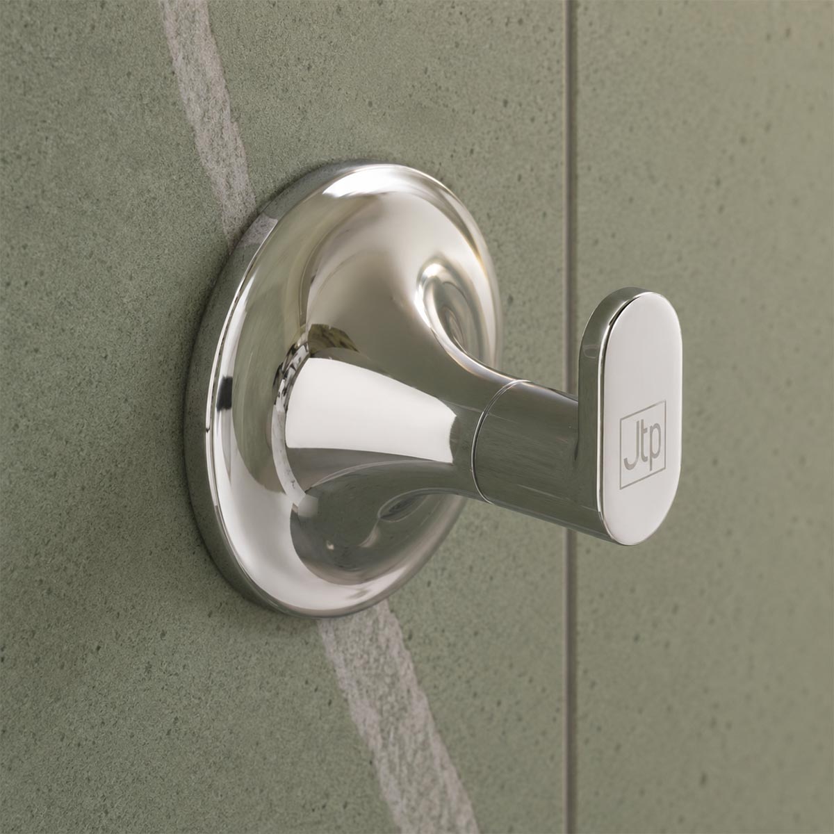 Round Polished Chrome Robe Hook
