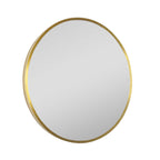 circle gold framed bathroom mirror