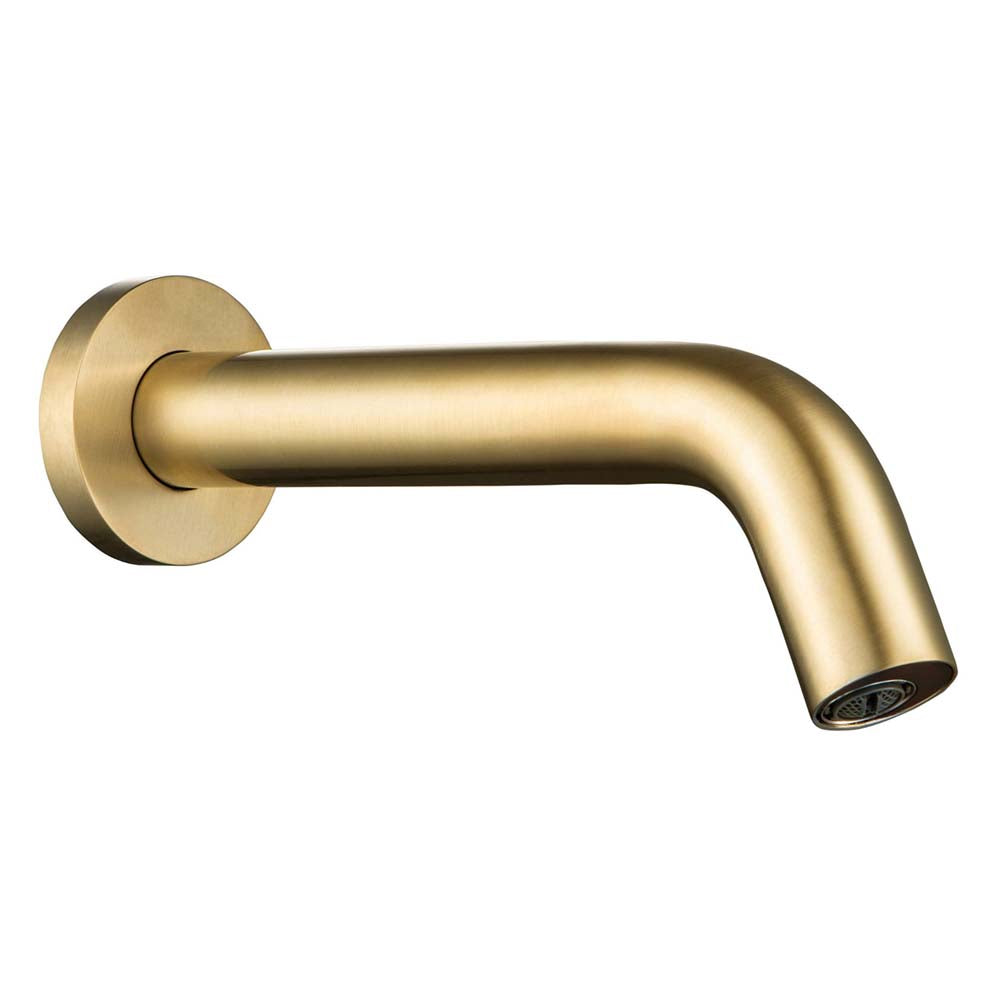 Brushed Brass Sensor Tap Wall Mounted | Infrared Tap