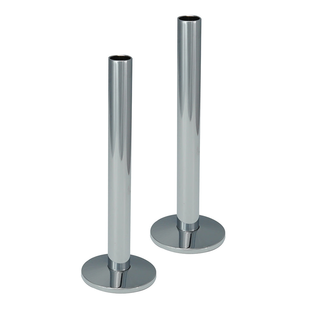 Set of Pipe and Flanges for Radiators Valves chrome