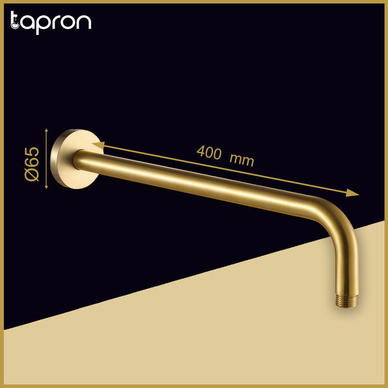 Gold Wall Mounted Shower Arm-Tapron