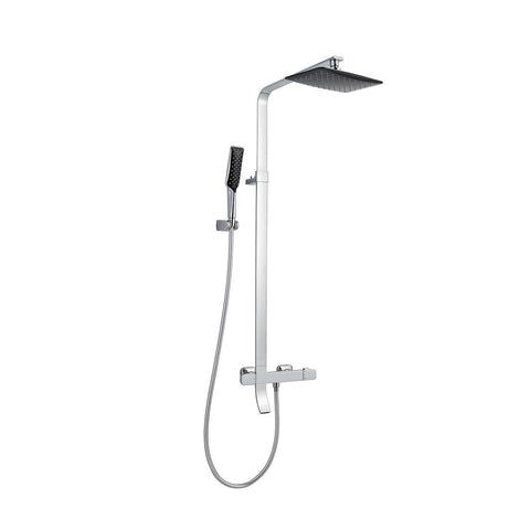 Shower Pole with Hand Shower and Bath Spout 