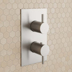 Single Outlet Thermostatic Shower Mixer Valve - Stainless Steel