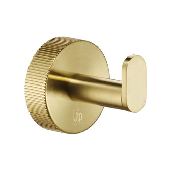 Round Single Robe Hook - Brushed Brass Secondary image