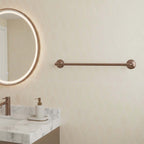 Single towel bar 600mm - brushed bronze